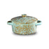 Ceramic Soup Bowl w-Lid/2Hdls Grey Speckles